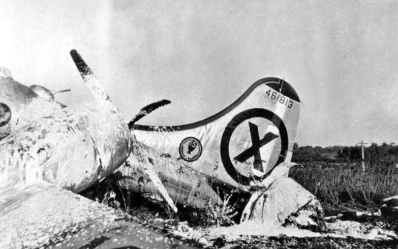 Сбитый B-29