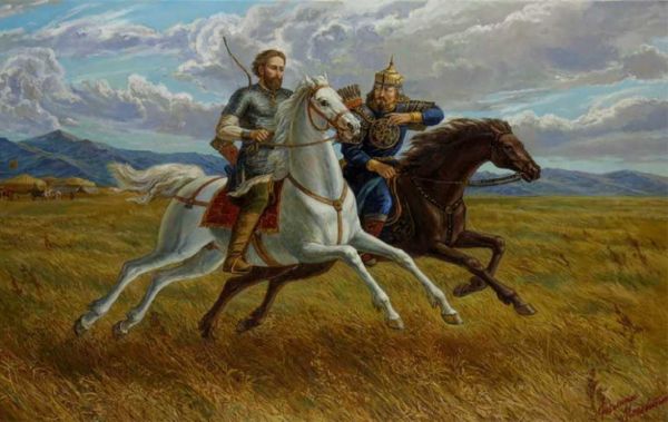 "Александр Невский и Сартаг в Орде", Ф.Москвитин