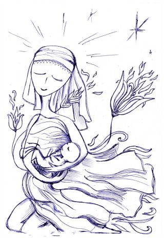 Женщина. Рис. Л.Берляковой "Женщина", рис. Л. Берляковой